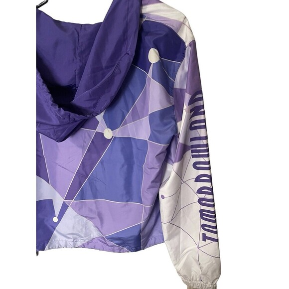 Disney Jacket Womens Medium Purple Magic Kingdom Tomorrowland Full Zip Coat - Picture 13 of 16